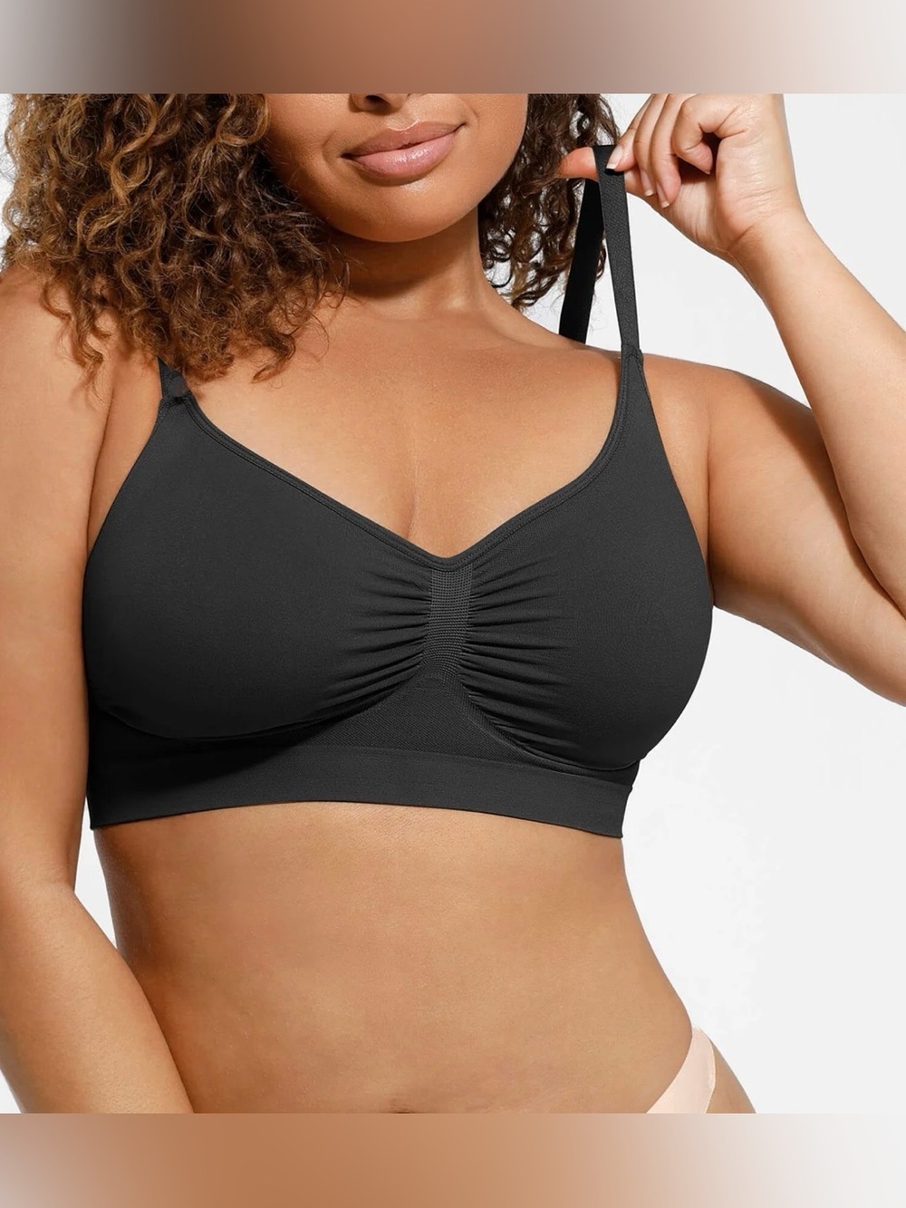 FeelinGirl  Smooth Seamless Comfort Bra Black XL NWT IN PACKAGE